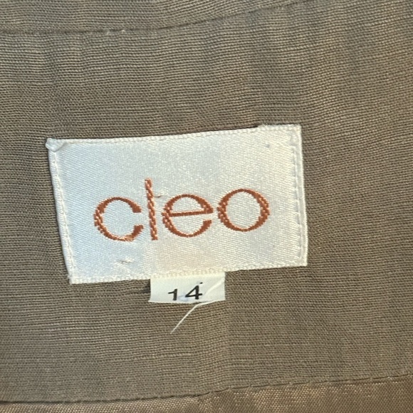 cleo Taupe Long Single-Breasted Blazer - Picture 2 of 3